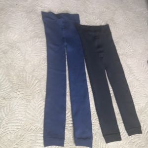 Black and blue leggings